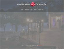 Tablet Screenshot of creativevisionweddings.com